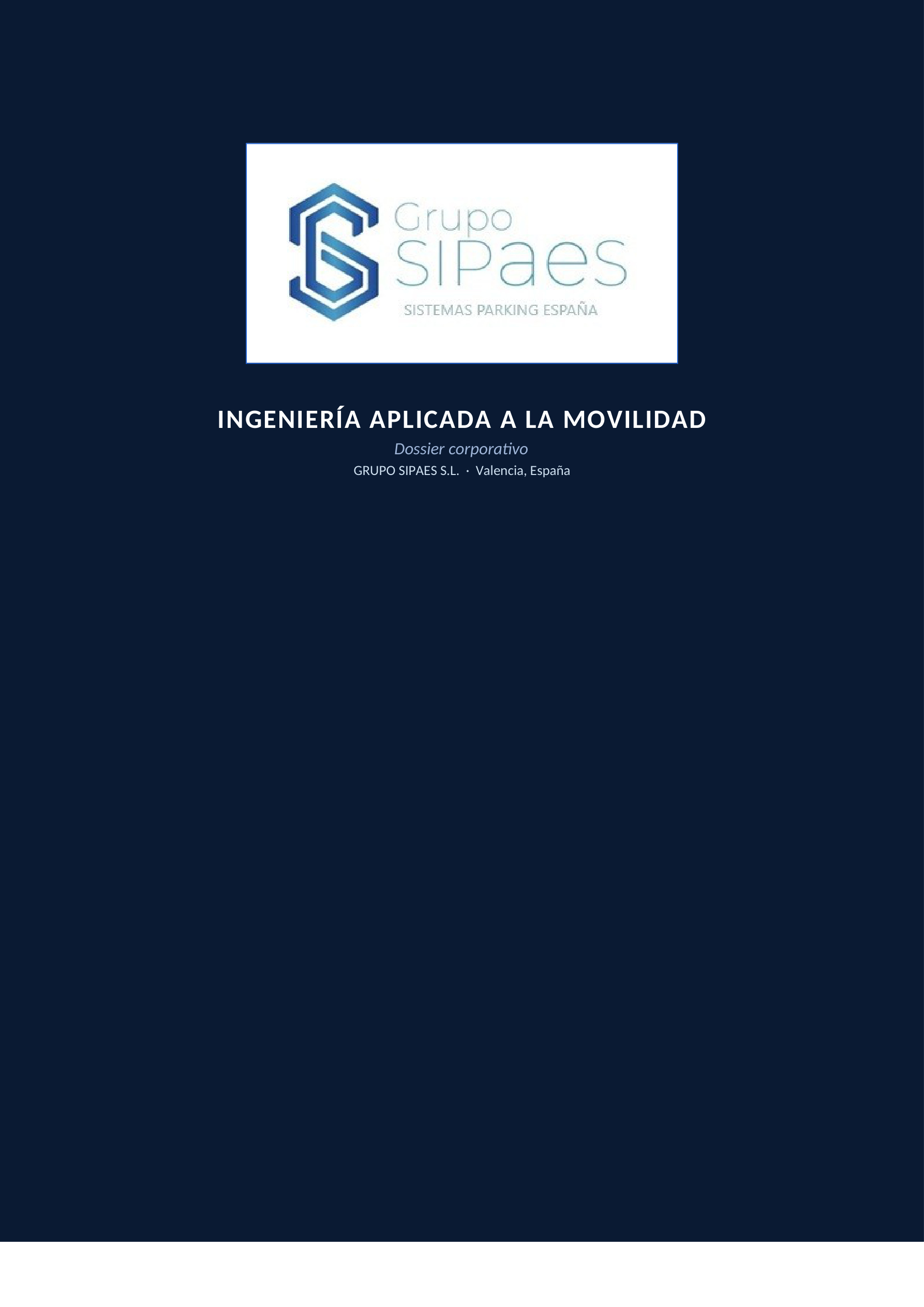 Página 1 del dossier corporativo GRUPO SIPAES
